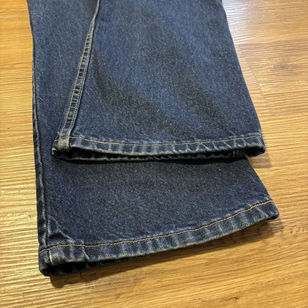 VTG Levi's 517 Boot Cut Jeans Men's 36x32 USA Made Dark Indigo Denim Cowboy Y2K